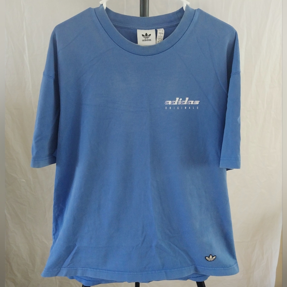 Adidas ORIGINALS MEN'S TREFOIL GRAPHIC PACK SHORT SLEEVE T-SHIRT TEE BLUE Size M